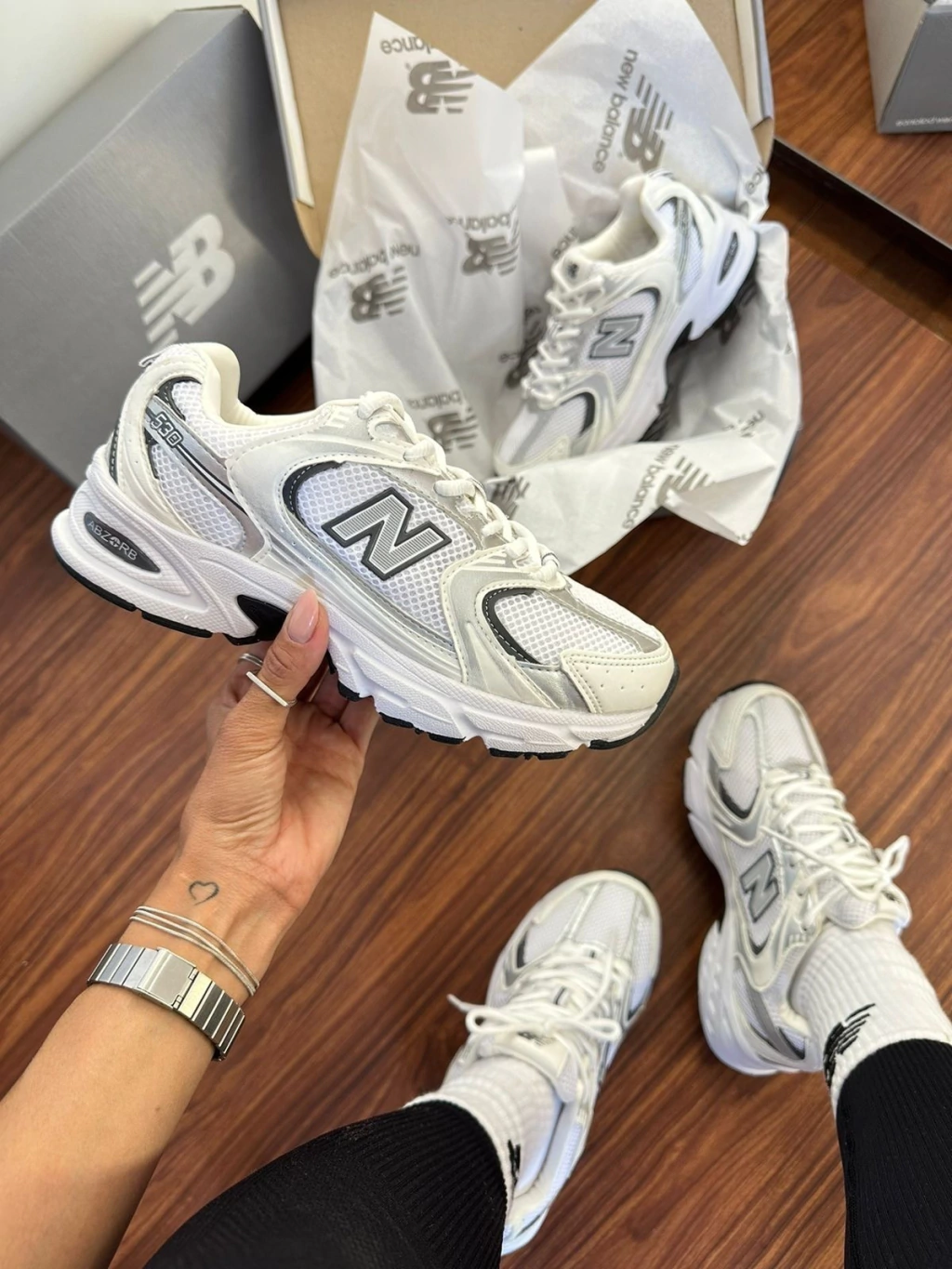 New Balance 530 White Natural Indigo