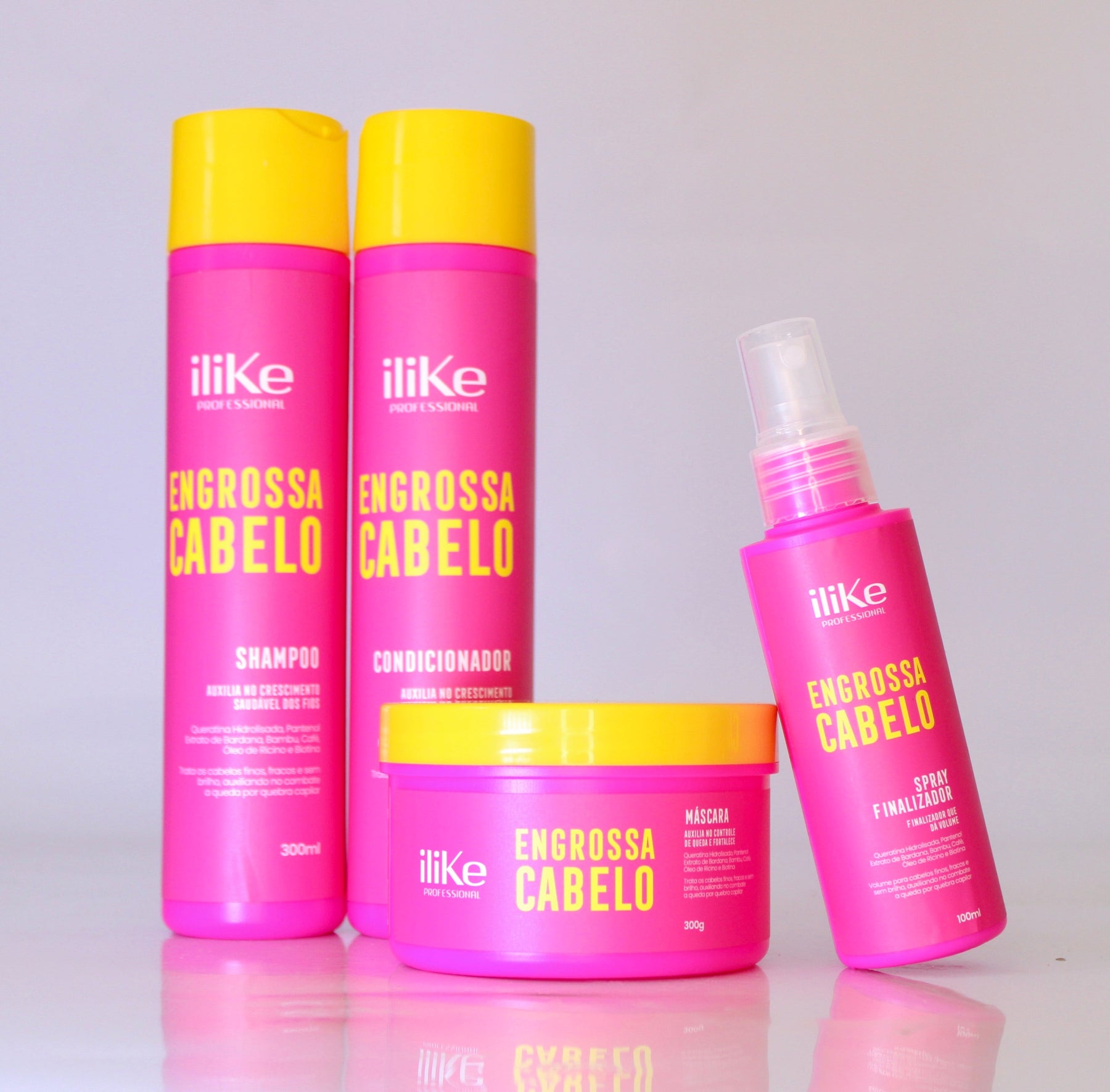 Engrossa Cabelo Kit Completo - 5 Produtos