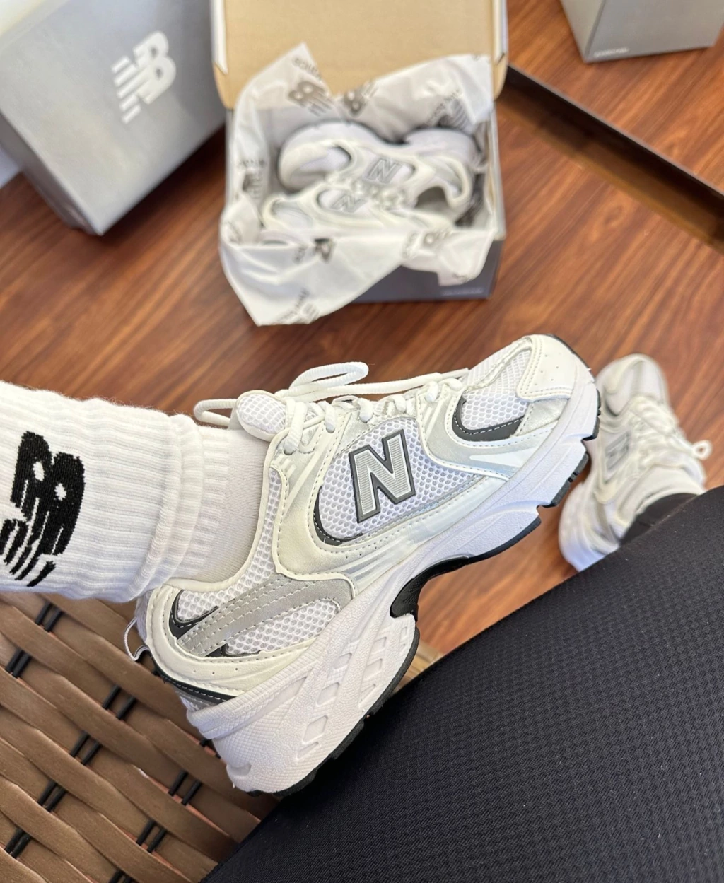 New Balance 530 White Natural Indigo