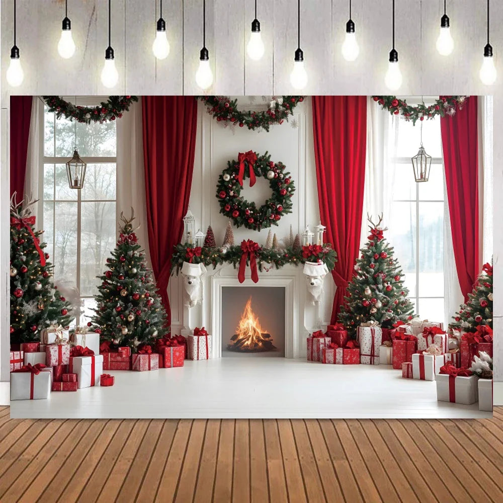 Fundo Decorativo de Natal Instalação Rápida e Fácil 2025