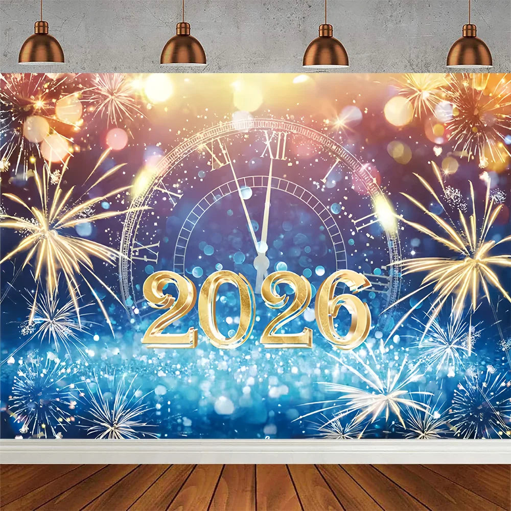 Fundo decorativo de Ano Novo 2026
