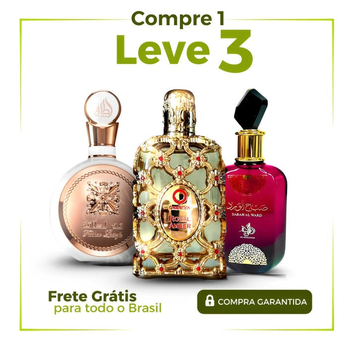 PROMOÇÃO COMPRE 1 LEVE 3 - Sabah Al Ward, Fakhar e Royal Amber - Queima de Estoque🔥  - 100ml Cada