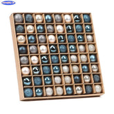 64 Peças Decoração De Natal Bolas Ouro Azul