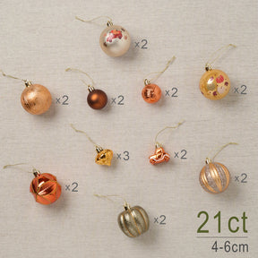 Kit Bolas Natalinas Decoração para Natal 21 Peças