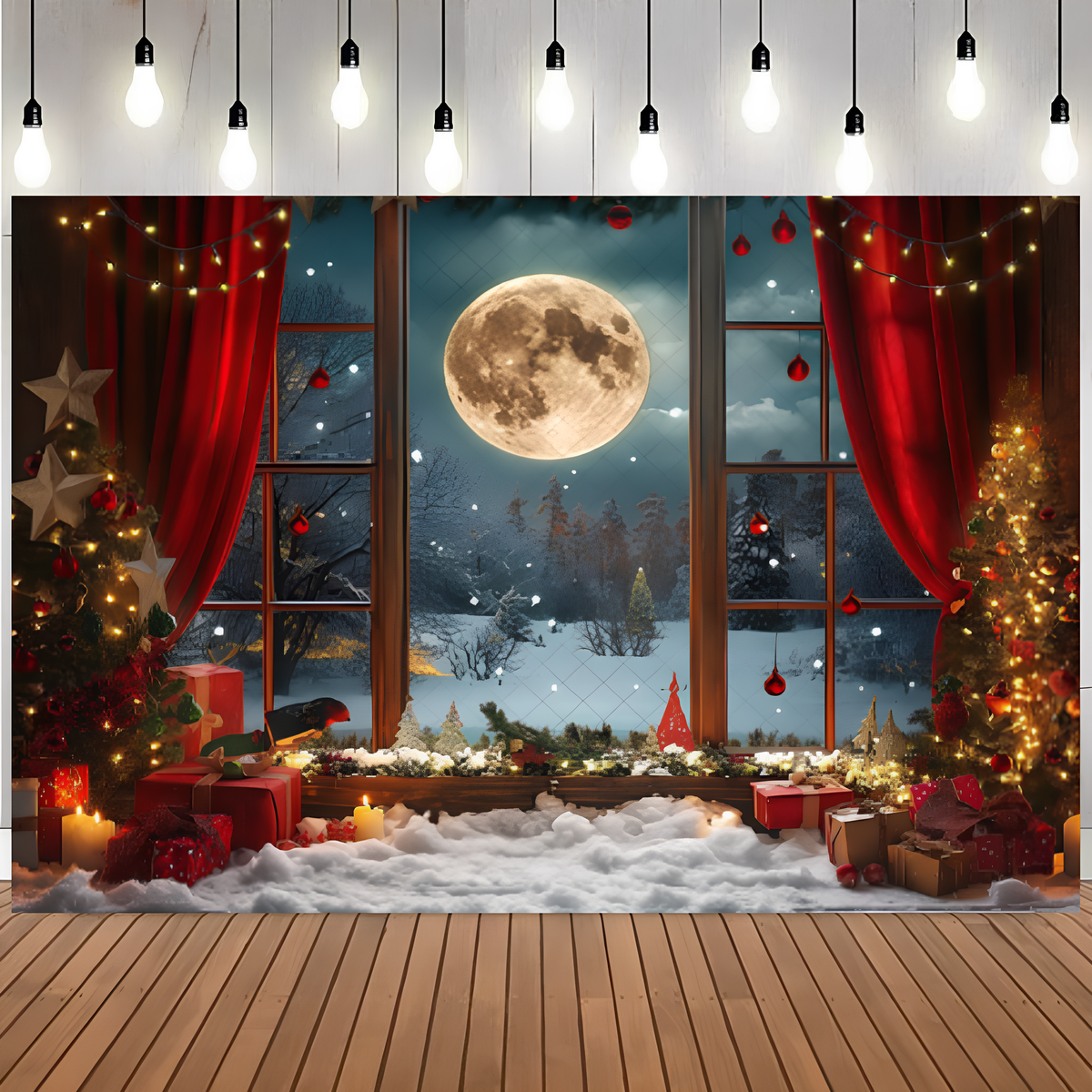 Fundo Decorativo de Natal Instalação em Segundos Magia