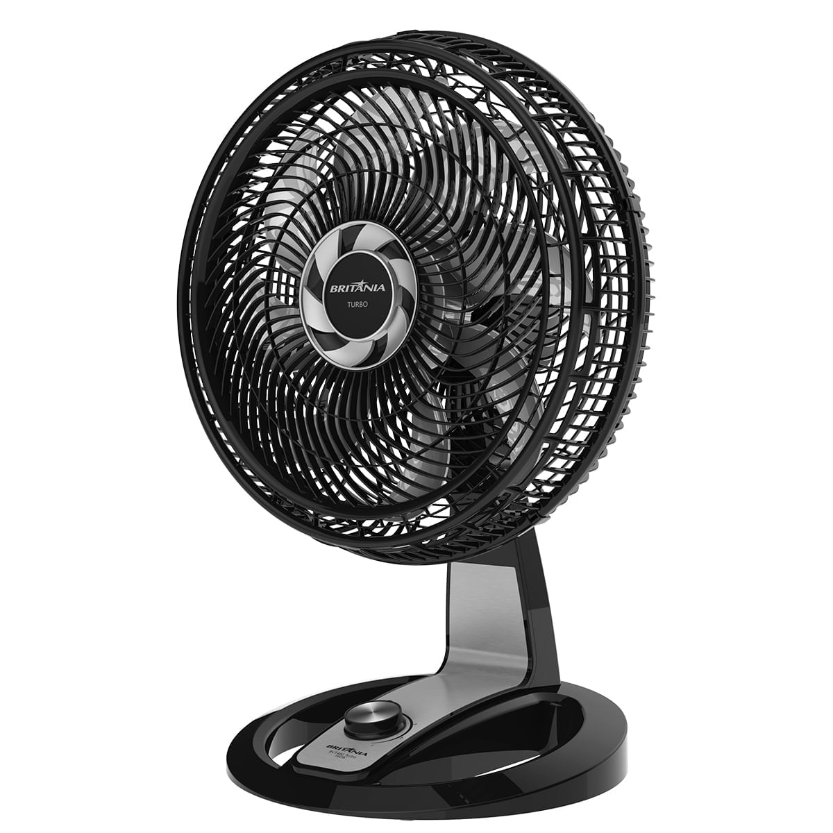 Ventilador Britânia 2 em 1 BVT480P 3 velocidades Turbo 165W Preto 220V 220V