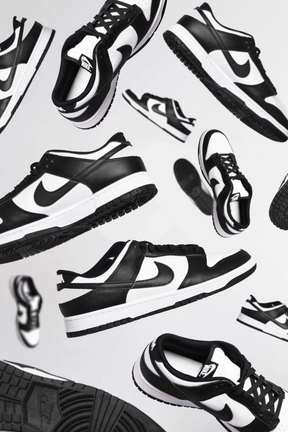 Dunk Low Preto e Branco