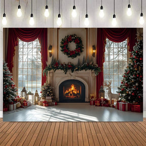 Fundo Decorativo de Natal Instalação Rápida e Fácil 2025