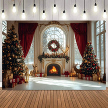 Fundo Decorativo de Natal Instalação Rápida e Fácil 2025