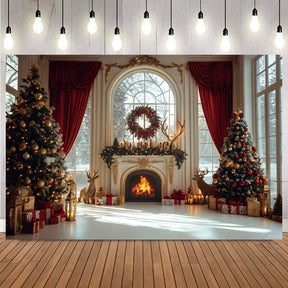 Fundo Decorativo de Natal Instalação Rápida e Fácil 2025