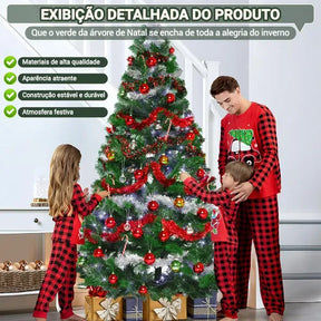 Arvore De Natal Luxo Grande 2,10 Cm 1000 Galhos Decoração