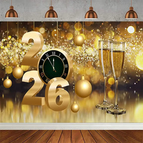 Fundo decorativo de Ano Novo 2026