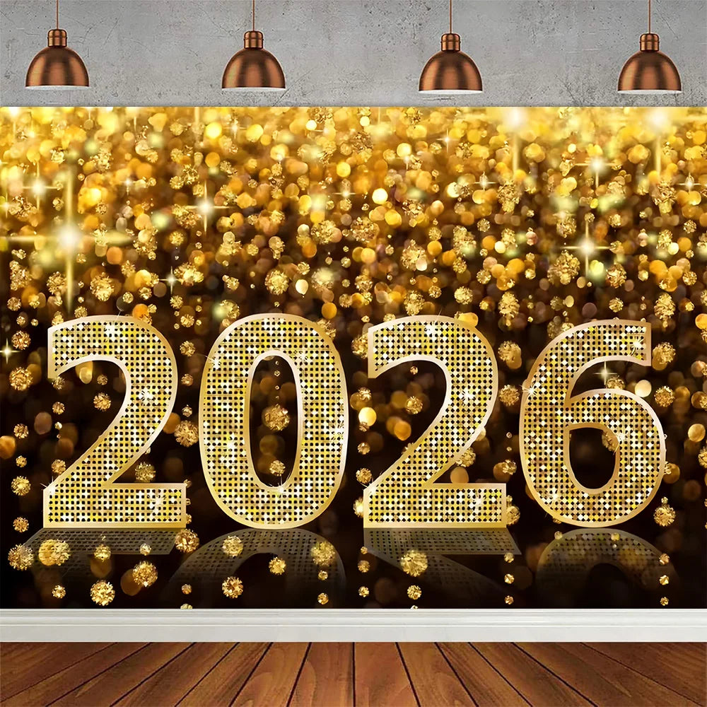 Fundo decorativo de Ano Novo 2026