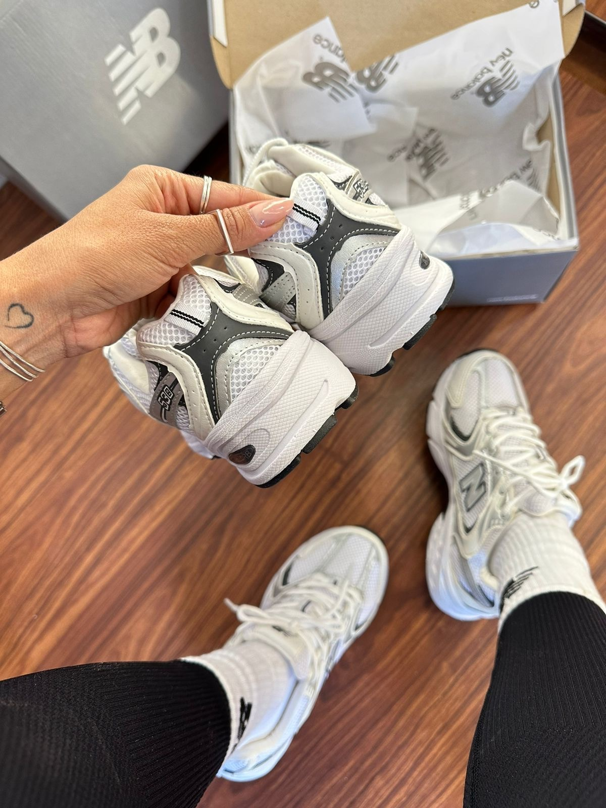 New Balance 530 White Natural Indigo