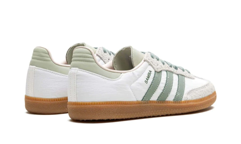 Tênis Adidas Samba OG 'White Silver Green'