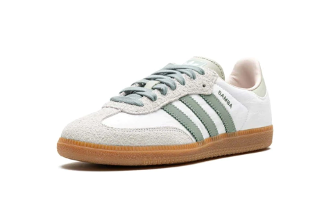 Tênis Adidas Samba OG 'White Silver Green'