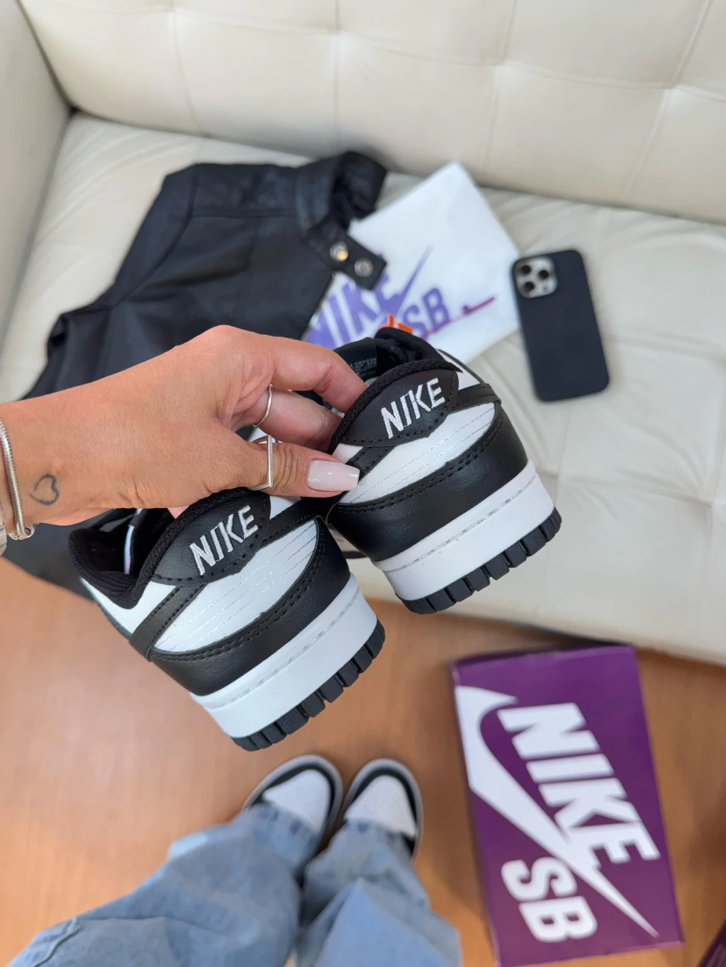 Dunk Low Preto e Branco