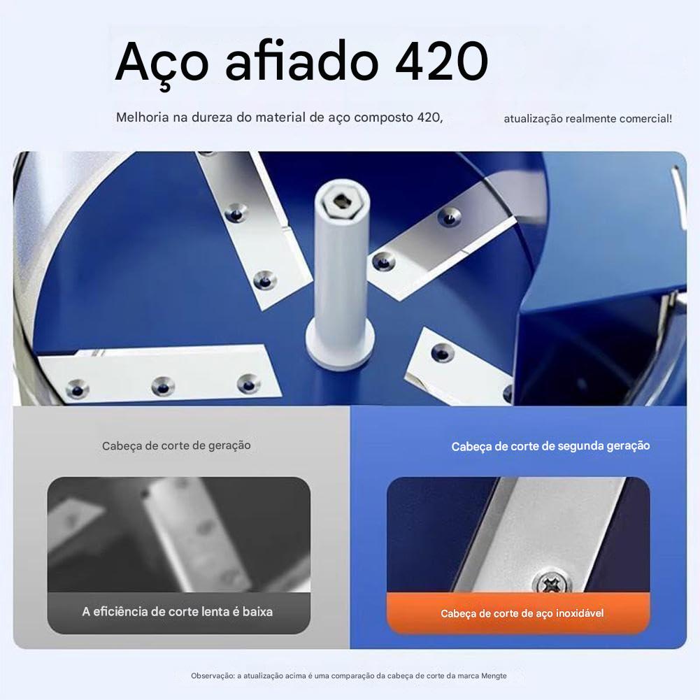 Máquina Elétrica de Descascar Frutas (Alho, Uva, Tomate e Outras Pequenas)