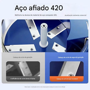 Máquina Elétrica de Descascar Frutas (Alho, Uva, Tomate e Outras Pequenas)