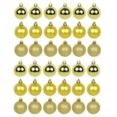Kit 30 Bolas De Natal Mista 4cm Dourada Decoração Árvore