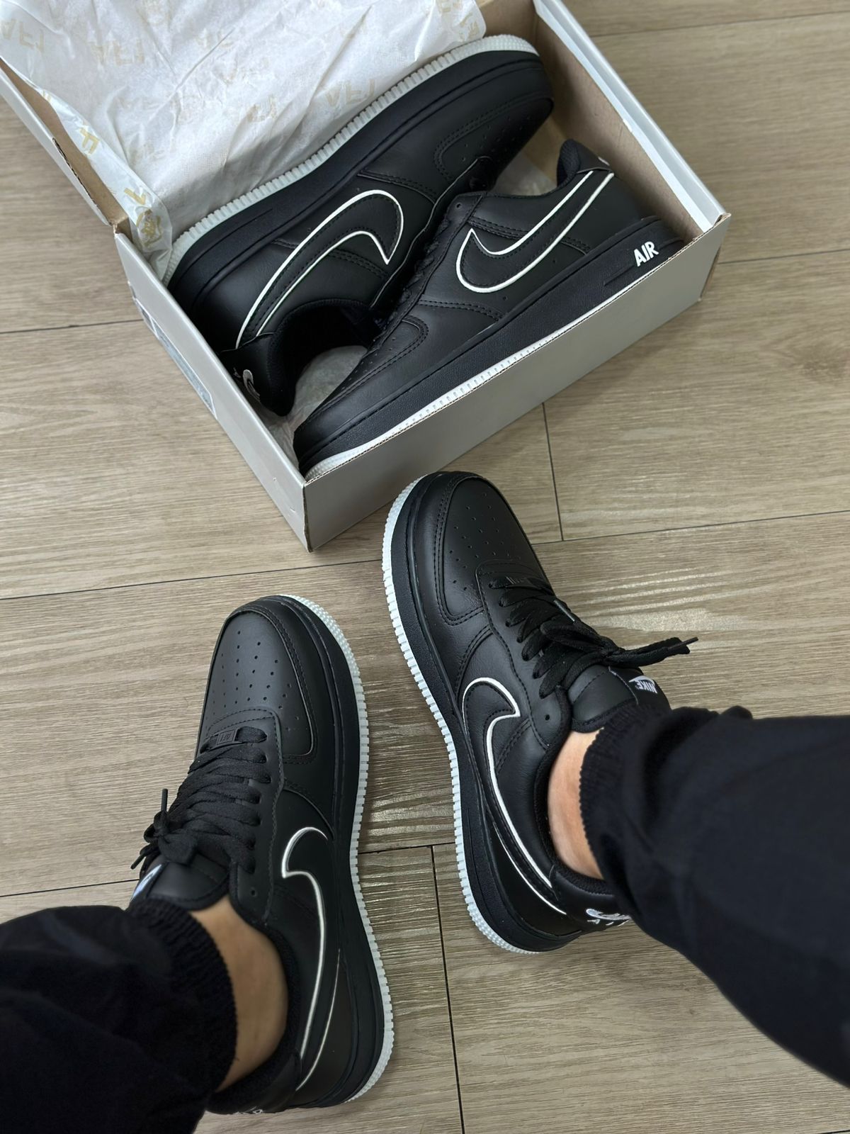 Air Force 1 Black White – O Clássico em Preto e Branco